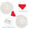 ZEROMX 60Ft Tug of War Rope for Kids and Adults, Outdoor Lawn Yard Family Reunion Birthday Party Games, Tug of War Rope with Flag for Team Building Activities Field Day Game Carnival Games (White) view 3