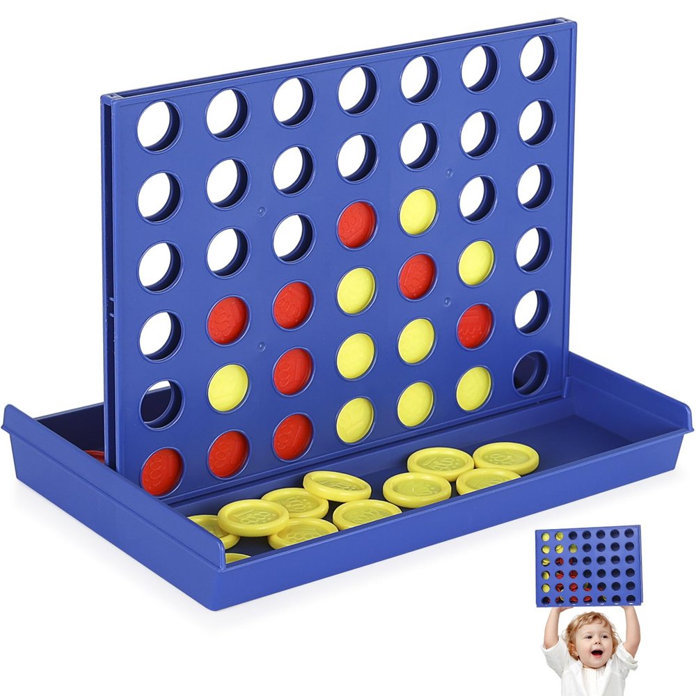 4 in a Row Connect Game Travel Board Game (Large) 11.8 inch x 8.4 inch
