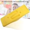 HERCHR Balance Board, Plastic Balance Seesaw Board Sensory Integration Training Kids Childhood Toys PE Balance Training Board for Kids Children(Yellow) view 4