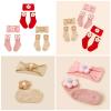 0-3Year Baby Socks Floral Headband Elastic Nylon Hairband Elegant Headwear Socks Newborn Socks view 2