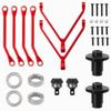 Metal High Clearance Chassis Links Rod Linkage Pull Rods & Steel FCX24 Differential Gears Front Rear Diff Gear Set view 1