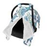 Aruzdey Watercolor Cute Sea Turtles Baby Car Seat Canopy Cover Multi Use Nursing Cover for Newborn Car Seat Canopy Mom Nursing Breastfeeding Covers Newborn Shower Gift view 2
