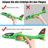 4 Pack Airplane Flying Toys, Throwing Foam Glider Plane Toys for 3-5 4-7 8-10 Year Old Kids, 2 Flight Modes Airplanes Kits with DIY Stickers, Outdoor Sport Toys Boys Girls Birthday Party Favors Gift view 3