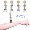 4 pcs Nipple Corrector Cups - Nipple Inverted, Flat and Shy Nipples, Vacuum Twist Suction Cupping Device White Nipple Corrector Suction Cups for Relaxation Pain Body Pregnant Woman Breastfeeding view 2