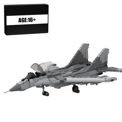BrickCraftWorks MiG 29 Military Fighter Aircraft Model, Military Series Building Blocks Set MOC-156324 Creative Aircraft for Teen Adults (995PCS), 83338RC14NN5W1F