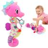 Baby Girl Toys 0-6 Months Musical Seahorse Stuffed Animal Tummy Time Toys for Infant 3-6 6-12 Months with Baby Mirror Sensory Newborn Crinkle Developmental Pink Toy Birthday Shower Gifts 0-3 4 5 Month view 1