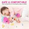 Baby Girl Toys 0-6 Months Musical Seahorse Stuffed Animal Tummy Time Toys for Infant 3-6 6-12 Months with Baby Mirror Sensory Newborn Crinkle Developmental Pink Toy Birthday Shower Gifts 0-3 4 5 Month view 3