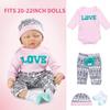 Reborn Baby Girl Doll Clothes Pink Outfits Accesories 8 Pcs Set with Backpack&Diaper for 17-22 Inch Reborn Doll Newborn Girl view 4