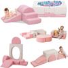 HAHASOLE Foam Climbing Toys for Toddlers, Climbing Blocks with Ball Pit, Convertible Climb and Crawl Activity Playset, High-Density Foam Soft Play Equipment for Boys & Girls Indoor(Excluding Balls) view 1
