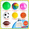 HOESDA Balls for Toddlers 1-3,Toddler Sports Ball Outdoor Toys,Set of 7 Kids Foam Ball Baby Ball Indoor Outdoor Toys-Playground Ball Basketball Football Volleyball Rugby Bounce Ball with Bag view 4