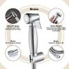 DAHSLNWKN Hand HeldSprayer for Toilet,Toilet Flushing Faucet Sprayer Diaper Sprayer for Toilet Water Sprayer-Adjustable Pressure Control view 4
