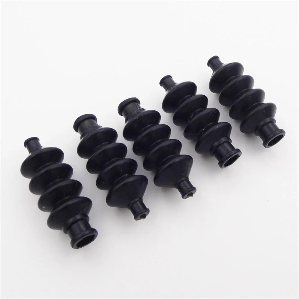 10PCS Waterproof Rubber Bellow Radio Box 1mm-3mm Tie Rod Sleeve 35mm for RC Boat, Yacht, Catamaran, Marine Jet Boat(Bellow olny)