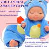 4 Inch Mini Baby Dolls 6pcs Set Lifelike Realistic Tiny Reborn Babies Dolls Toys with Cute Handmade Miniature Sleeping Doll Clothes for Suitability Gifts for Kids 3+ Shower Party Birthday Gifts view 3