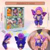 4 Inch Mini Baby Dolls 6pcs Set Lifelike Realistic Tiny Reborn Babies Dolls Toys with Cute Handmade Miniature Sleeping Doll Clothes for Suitability Gifts for Kids 3+ Shower Party Birthday Gifts view 4