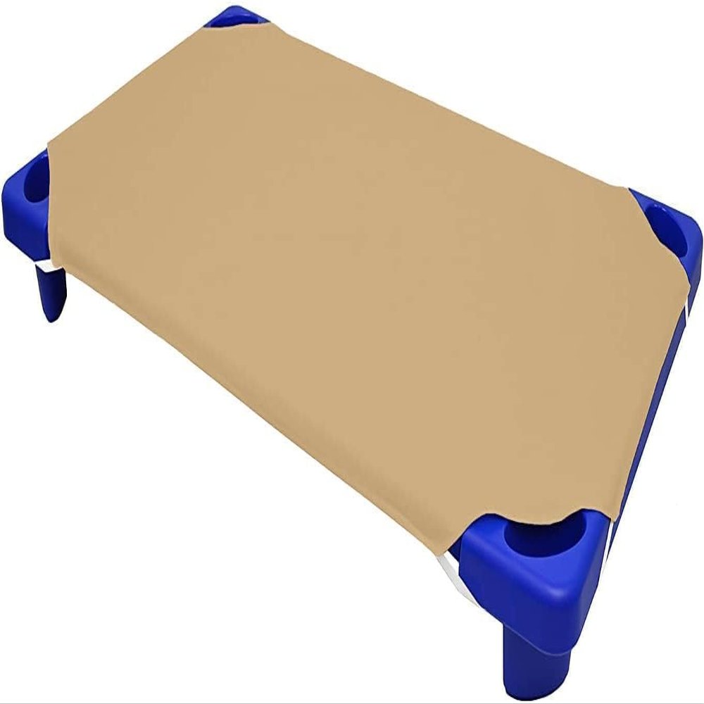 24 Pieces Toddlers Cot Sheets for Daycare Preschool Standard Size 20 x 48 Inch Soft Breathable Nap Sheet Polyester Cotton Taupe Cot Sheets for Boys Girls Naptime Sleeping for Cots Mat