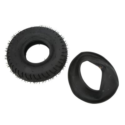 4.10/3.50-5 Inflatable Tire Replacement Outer Tire Inner Tube for Electric Scooter Cart Wheel with Strong Grip, Shock Absorption for Driving Performance Improvement
