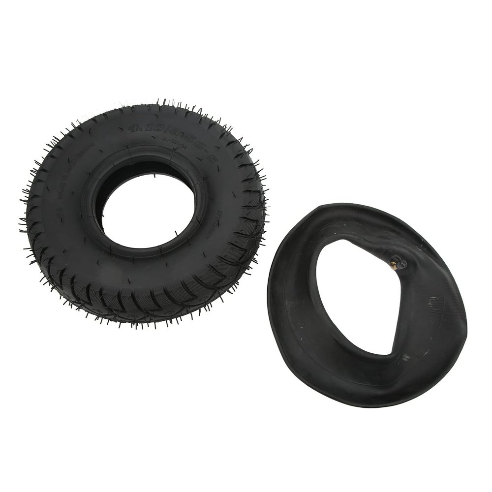 4.10/3.50-5 Inflatable Tire Replacement Outer Tire Inner Tube for Electric Scooter Cart Wheel with Strong Grip, Shock Absorption for Driving Performance Improvement