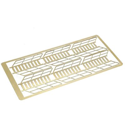 Model Ship Etching Ladder 1:72 1:100 1:150 1:200 Brass Etched Sheet Micro Stairs for Remote Control Boat Assembly(1/72)