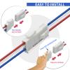 4 Pairs 3-Pin Servo Extension Cables FL4.14mm, Male to Female, 3 Circuit Wire Connector, Cord Wire Cable Suitable for car Truck, Boat and Other, 20cm 22Awg Wire, White, FL4.14-3P view 2