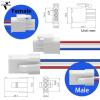4 Pairs 3-Pin Servo Extension Cables FL4.14mm, Male to Female, 3 Circuit Wire Connector, Cord Wire Cable Suitable for car Truck, Boat and Other, 20cm 22Awg Wire, White, FL4.14-3P view 3