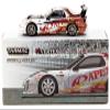 RX-7 FD Stage-D A'PEXi RHD (Right Hand Drive) White with Graphics Global64 Series 1/64 Diecast Model by Tarmac Works T64G-022-AP2 view 3