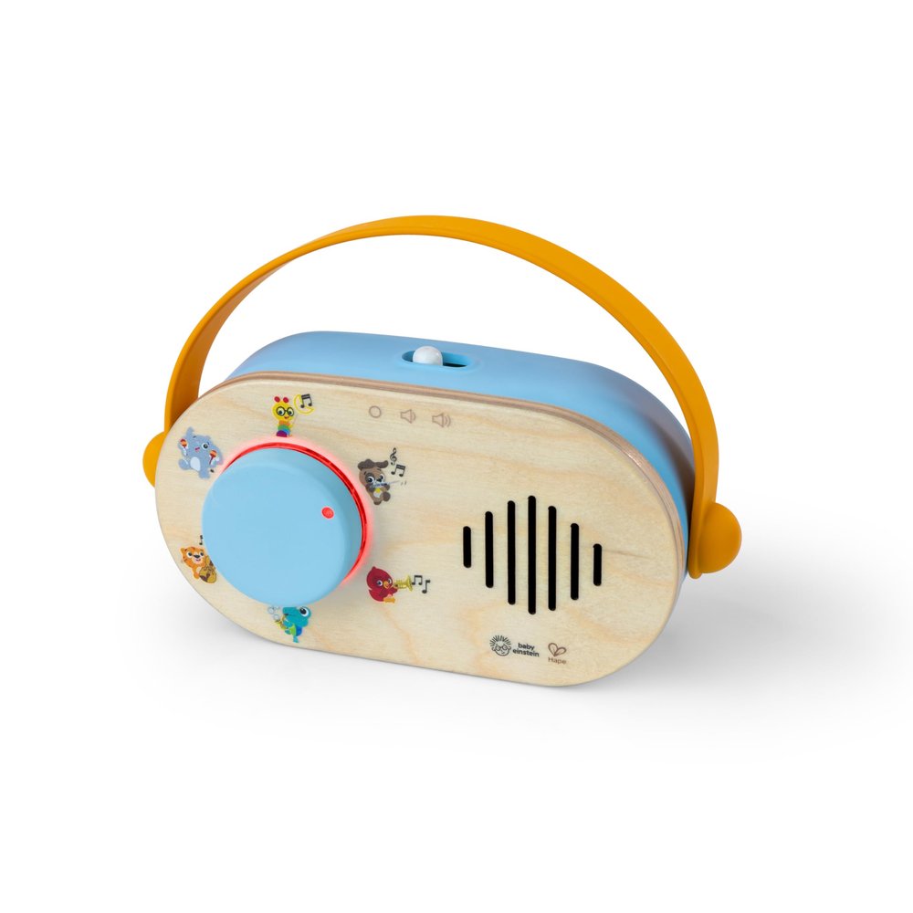 Baby Einstein + Hape Discovery Radio Toy Radio with Music & Lights, Ages 6 Months+