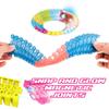 Mindscope Twister Tracks MagnaTracks 12 feet of Neon Glow in The Dark Magnetic Raceway with Accessories + Vehicle view 4