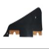 Screwless - No Drill - Pickguard Mount (with pickguard included) compatible with Les Paul guitars (Black) view 1