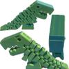 6" Flexi Rexi T Rex - 20+ Colors - Made in USA (Dual Blue Light / Yellow) view 2