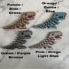 6" Flexi Rexi T Rex - 20+ Colors - Made in USA (Dual Blue Light / Yellow) view 4