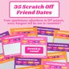 Best Friend Bucket List Scratch Off Cards  35 Fun Adventure Date Ideas for Friends  Unique Gift for Women, Besties, or BFFs  Friendship Gift for Birthdays or Galentine's Day view 3