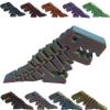6" Flexi Rexi T Rex - 20+ Colors - Made in USA (Tri Pink/Orange/Blue Light) view 1