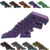 6" Flexi Rexi T Rex - 20+ Colors - Made in USA (Dual Blue Light / Pink) view 1