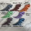 6" Flexi Rexi T Rex - 20+ Colors - Made in USA (Dual Blue Light / Pink) view 3