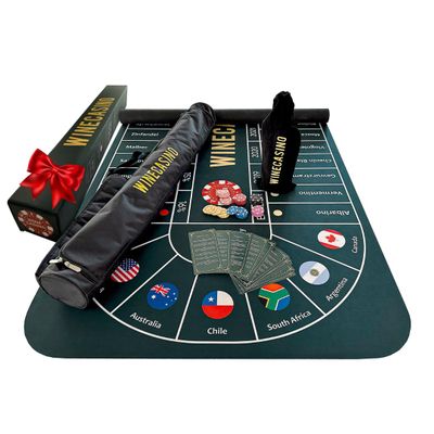 Educational Party Board Game: Blind Wine Tasting, 70x35 Mat, 3+ Players