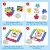 Edulok Word Race Cube - Preschool Wooden Alphabet Letter Blocks & Phonics Matching Games - CVC Word Learning Toys view 2