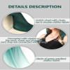 DAZCOS Women's Chiffon Hooded Cape Elf Sheer Cloak Tulle Bridal Off Shoudler Capelet (Green) view 2