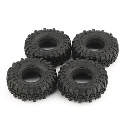 4 Pcs AUSTAR AX-4020 1.9 Inch 110mm Rubber 1/10 Rock Crawler Tires Tyre Part for D90 SCX10 AXIAL for RC4WD TF2 RC Car Parts Modification Accessories