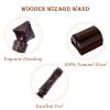 CharmRegion Wooden Wizard Magic Wand Hand Carved Wood Witch Wand for Kids Collection Cosplay, 14.5 in, Pyramid view 3