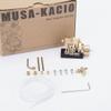 2 Cylinder Steam Engine Kit, Mini Inline Swing Steam Engine Model for Within 40cm Retro Boat Models Science Physical Experiment Toy for Adult - Without Boiler view 3