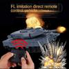KALASU Remote Control Tank, 2.4GHz 9-Channel RC Combat Vehicle with Sound, Lights, Rotating Turret. Children's Military Toy for Boys and Girls (Grey) view 2