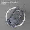 KALASU Remote Control Tank, 2.4GHz 9-Channel RC Combat Vehicle with Sound, Lights, Rotating Turret. Children's Military Toy for Boys and Girls (Grey) view 3