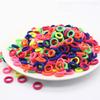100 Pcs Baby Girls Hair Ties - Small Size Elastic Hair Ties for Baby Girls Infants Toddlers Multicolor Hair Bands Elastic Ponytail Holder (Dark) view 2