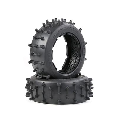 FLMLF Rc Car Integrated Super Grip Front Tire Skin for 1/5 Hpi Rofun BAHA King Motor Rovan Baja 5B SS Buggy Truck Parts