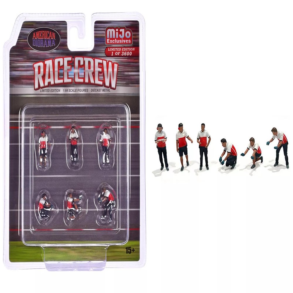 American Diorama 1/64 Figure Race Crew Mechanic American Diorama Race Crew Figures