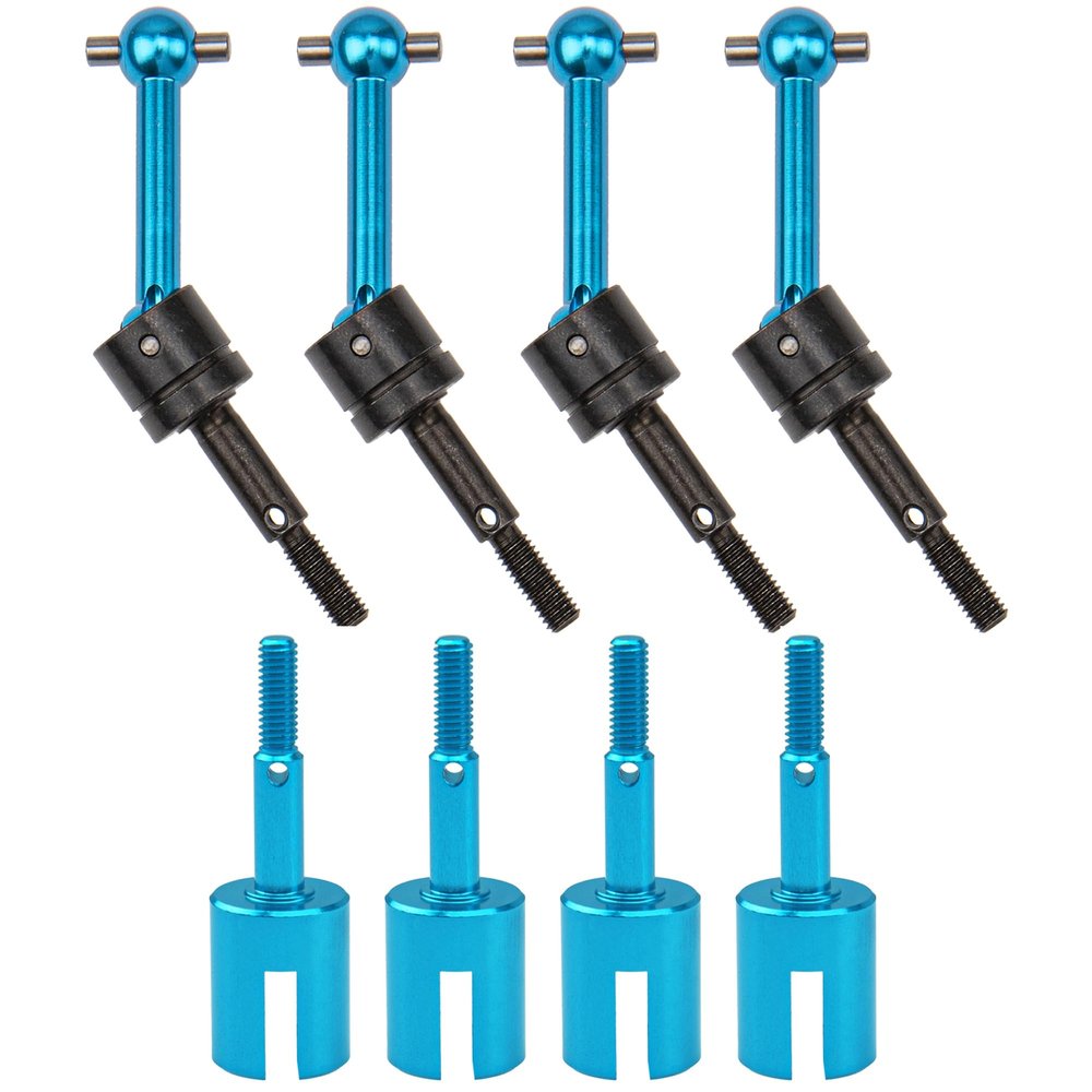 4Pack Metal Universal CVD Drive Shaft Dogbone Joint & Aluminum Alloy Stub Wheel Axle Cup Joint Cup