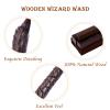CharmRegion Wooden Wizard Magic Wand Hand Carved Wood Witch Wand for Kids Collection Cosplay,14.5 in, Bud view 3