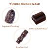 CharmRegion Wooden Wizard Magic Wand Hand Carved Wood Witch Wand for Kids Collection Cosplay, 14.5 in, Dragonscale view 3