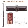 CharmRegion Wooden Wizard Magic Wand Hand Carved Wood Witch Wand for Kids Collection Cosplay, 14.5 in, Dragonscale view 4