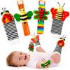 Baby Toys 0-6 Months: Baby Rattles 0-6 Months Infant Toys Baby Wrist Rattle Socks for 6-12 Month Baby Boy Girl Gifts Easter Basket Stuffers view 1